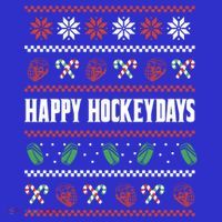 Happy Hockeydays Ugly Chrismas Ice Hockey Gift Women's T-Shirt thumb 6