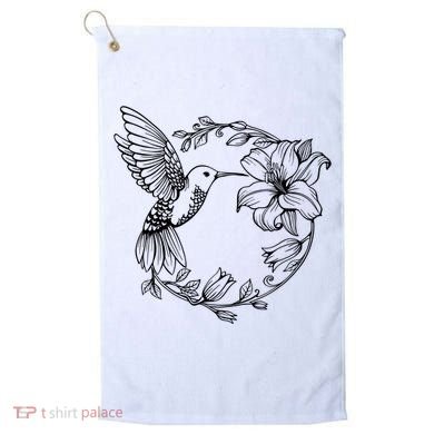 Hummingbird Golf Towel