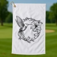 Hummingbird Golf Towel thumb 1