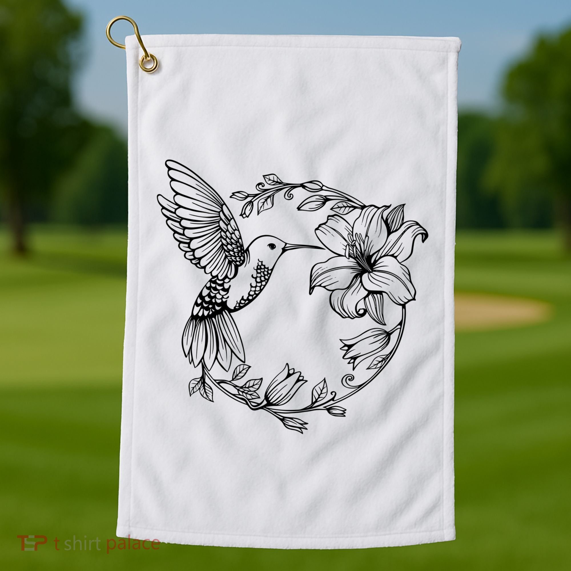 Hummingbird Golf Towel