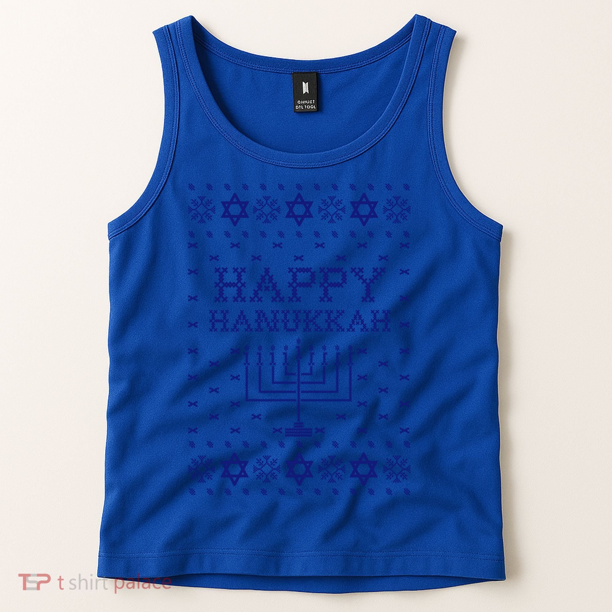Happy Hanukkah Ugly Sweater Gift Tank Top