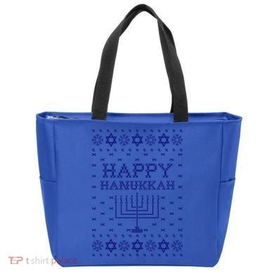 Happy Hanukkah Ugly Sweater Gift Tote Bag