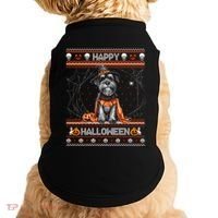 Happy Halloween Ugly Miniature Schnauzer Howloween Pumpkin Gift Doggie Tank thumb 0