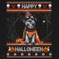Happy Halloween Ugly Miniature Schnauzer Howloween Pumpkin Gift Bucket Hat thumb 4