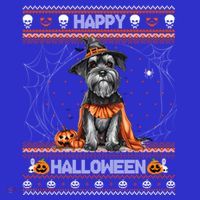 Happy Halloween Ugly Miniature Schnauzer Howloween Pumpkin Gift Women's Tank Top thumb 5