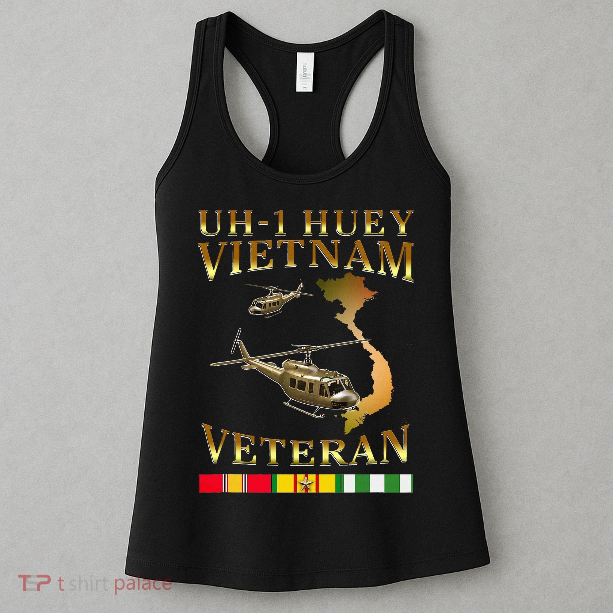 Huey Helicopter Vietnam Veteran Uh 1 Huey Vietnam Huey Women's Tank Top