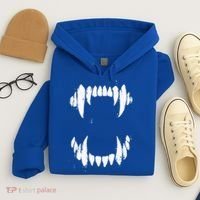 Halloween Horror Wolf Dog Vampire Monster Teeth Costume Hoodie thumb 4