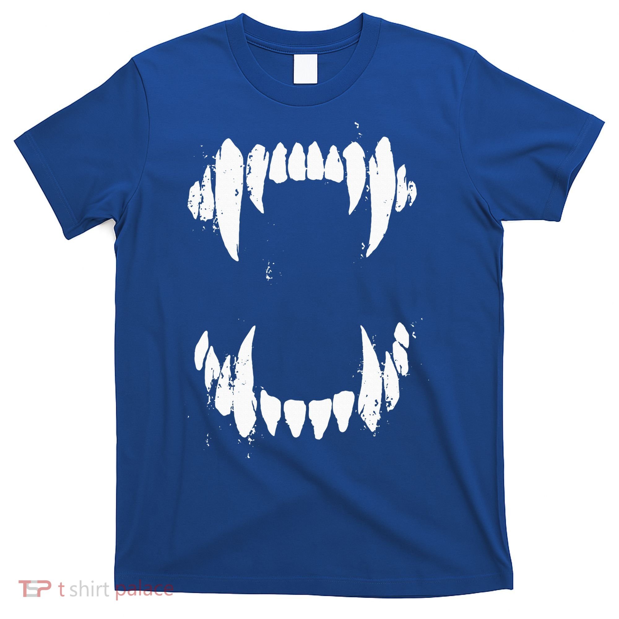 Halloween Horror Wolf Dog Vampire Monster Teeth Costume T-Shirt