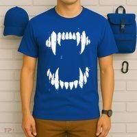 Halloween Horror Wolf Dog Vampire Monster Teeth Costume T-Shirt thumb 6