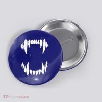 Halloween Horror Wolf Dog Vampire Monster Teeth Costume Button thumb 0