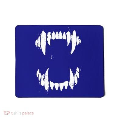 Halloween Horror Wolf Dog Vampire Monster Teeth Costume Mousepad