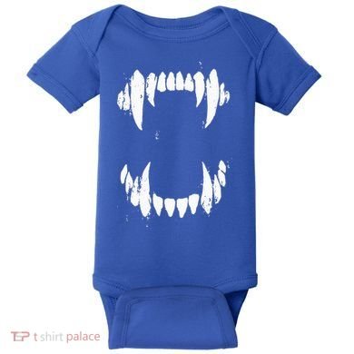 Halloween Horror Wolf Dog Vampire Monster Teeth Costume Baby Bodysuit