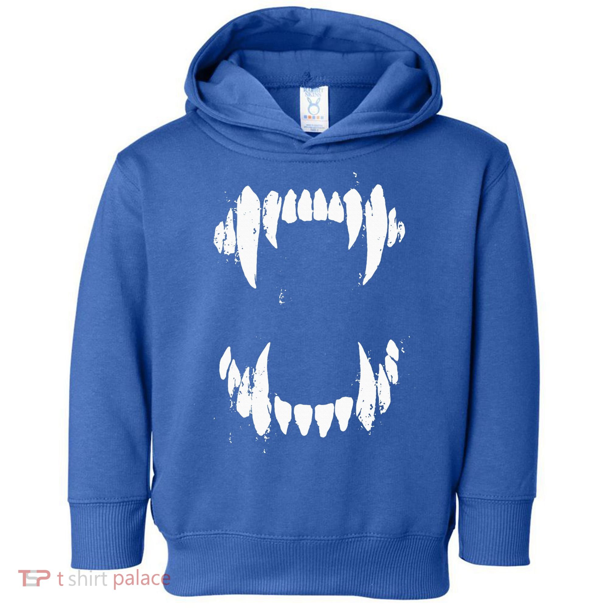 Halloween Horror Wolf Dog Vampire Monster Teeth Costume Toddler Hoodie