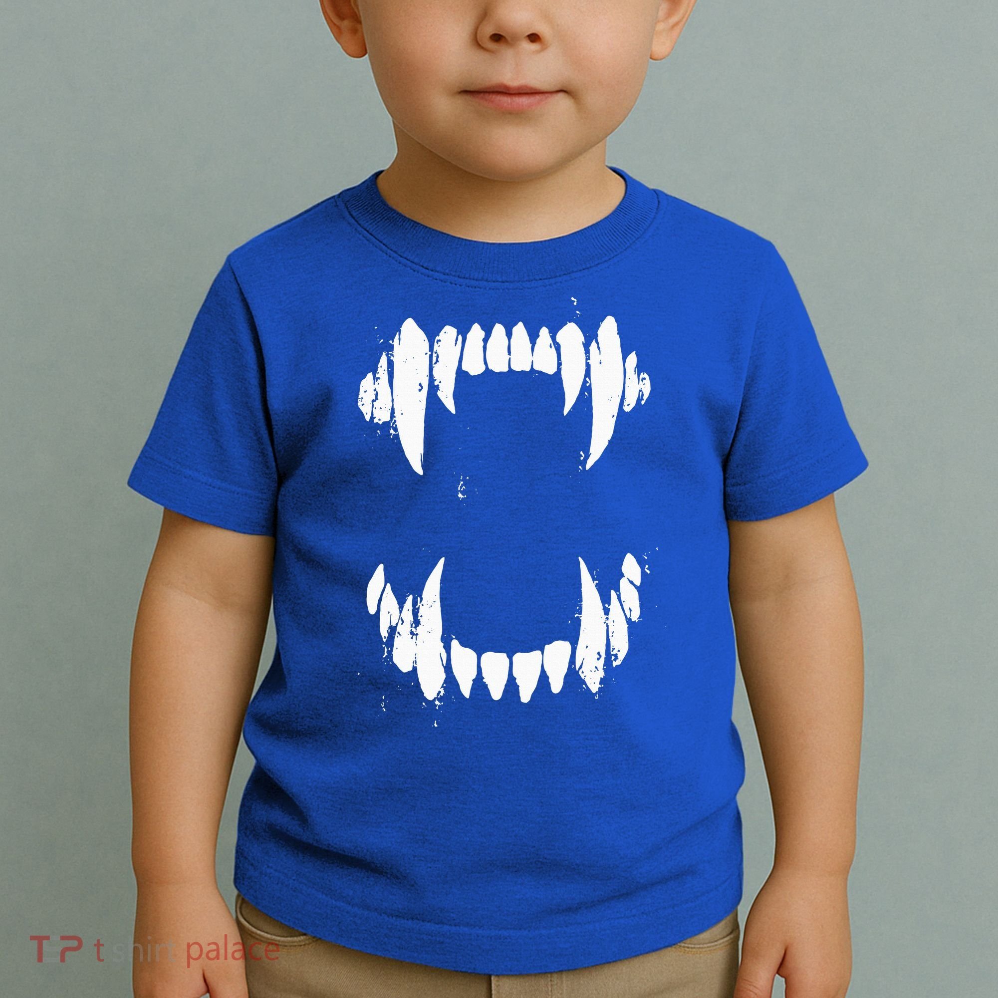 Halloween Horror Wolf Dog Vampire Monster Teeth Costume Toddler T-Shirt