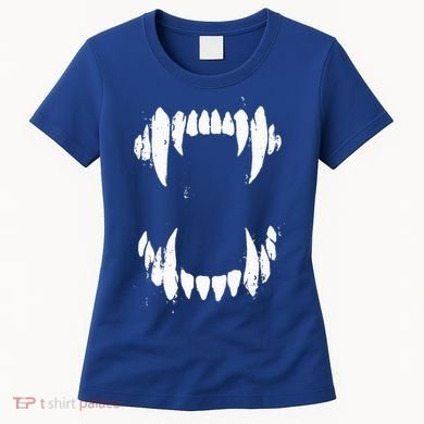 Halloween Horror Wolf Dog Vampire Monster Teeth Costume Women's T-Shirt