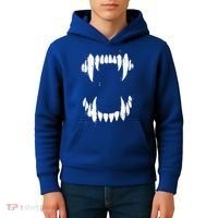 Halloween Horror Wolf Dog Vampire Monster Teeth Costume Kids Hoodie thumb 4