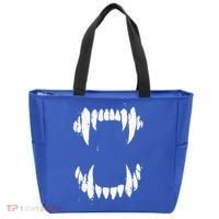 Halloween Horror Wolf Dog Vampire Monster Teeth Costume Tote Bag thumb 0