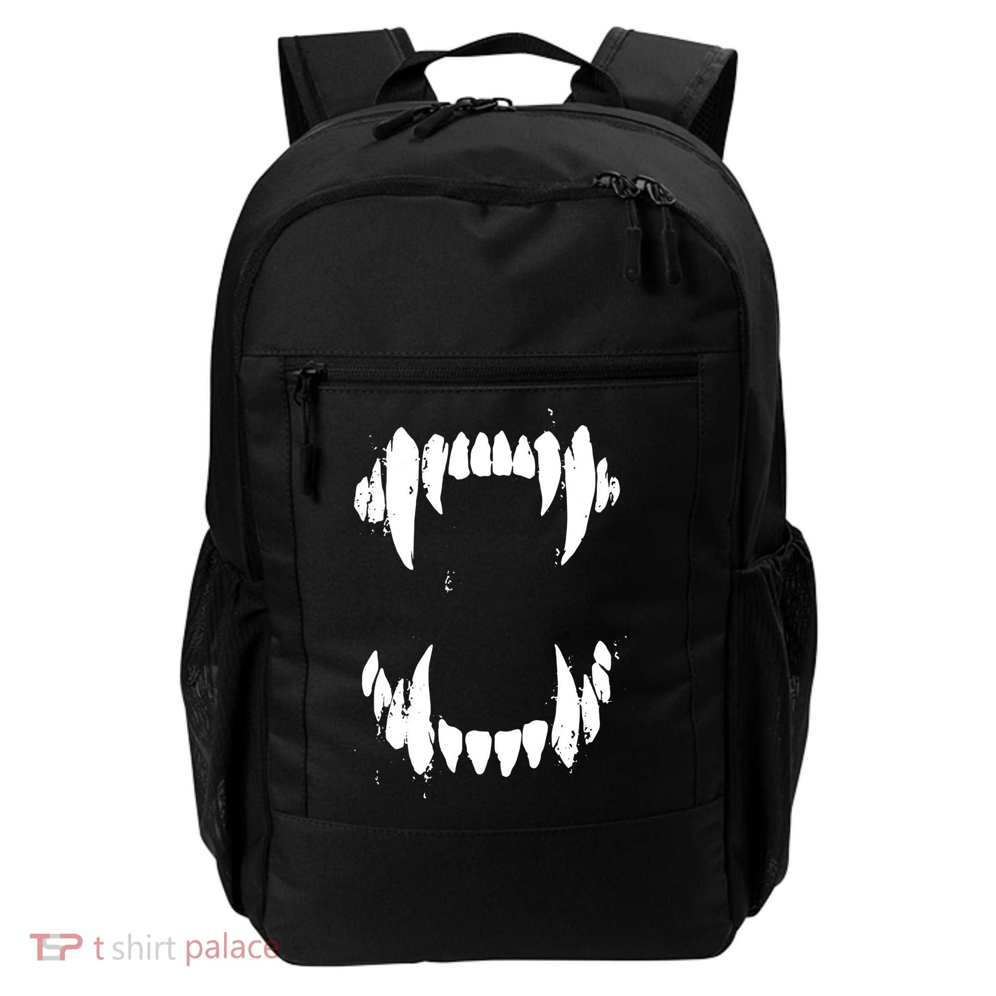 Halloween Horror Wolf Dog Vampire Monster Teeth Costume Backpack