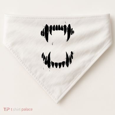 Halloween Horror Wolf Dog Vampire Monster Teeth Costume USA-Made Doggie Bandana