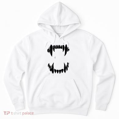 Halloween Horror Wolf Dog Vampire Monster Teeth Costume Hoodie