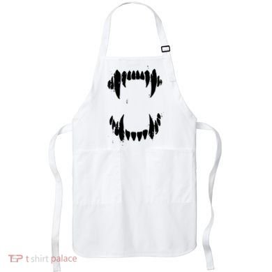 Halloween Horror Wolf Dog Vampire Monster Teeth Costume Apron