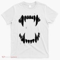 Halloween Horror Wolf Dog Vampire Monster Teeth Costume T-Shirt thumb 0