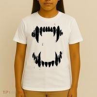 Halloween Horror Wolf Dog Vampire Monster Teeth Costume T-Shirt thumb 4
