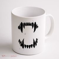 Halloween Horror Wolf Dog Vampire Monster Teeth Costume Coffee Mug thumb 1
