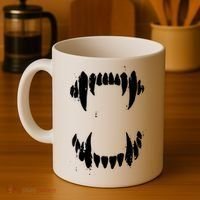Halloween Horror Wolf Dog Vampire Monster Teeth Costume Coffee Mug thumb 4