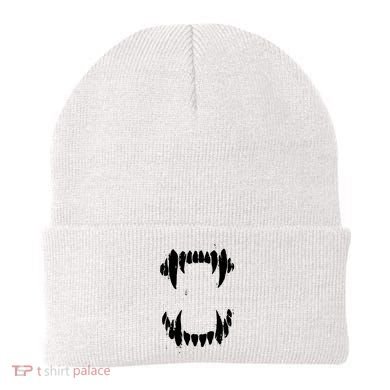 Halloween Horror Wolf Dog Vampire Monster Teeth Costume Beanie