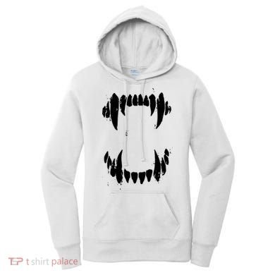 Halloween Horror Wolf Dog Vampire Monster Teeth Costume Women's Hoodie