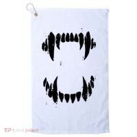 Halloween Horror Wolf Dog Vampire Monster Teeth Costume Golf Towel thumb 0