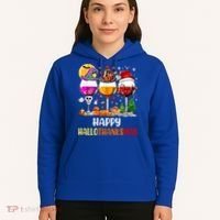 Happy Hallothanksmas Wine Glasses Wine Lover Gift Hoodie thumb 5