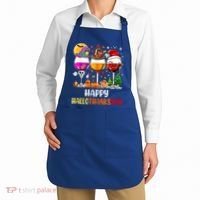 Happy Hallothanksmas Wine Glasses Wine Lover Gift Apron thumb 2