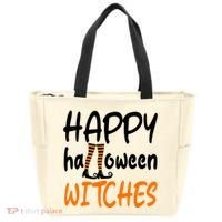 Happy Halloween Witches Cute Tote Bag thumb 0