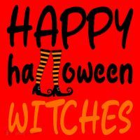 Happy Halloween Witches Cute Santa Hat thumb 1