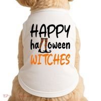 Happy Halloween Witches Cute Doggie Tank thumb 0