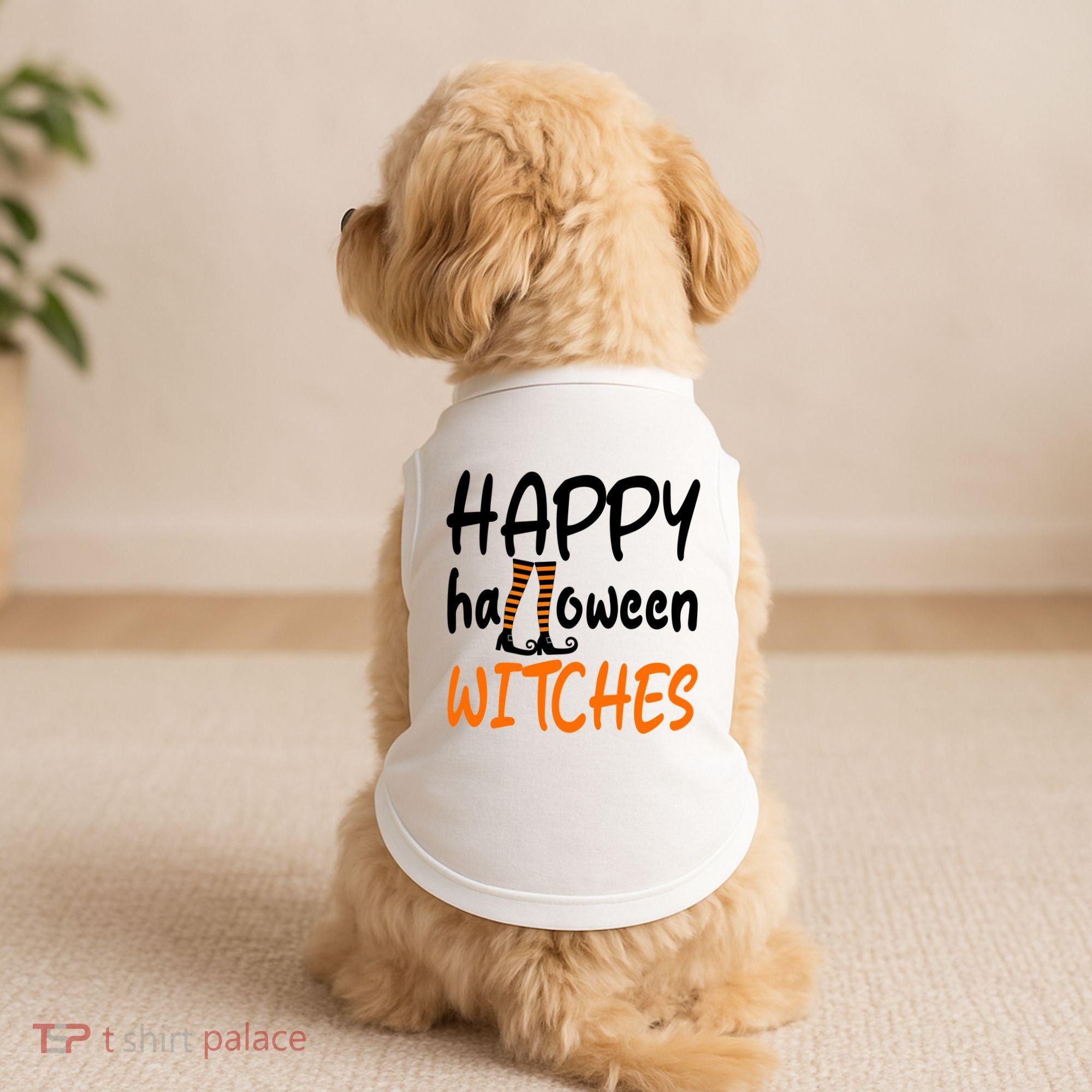 Happy Halloween Witches Cute Doggie Tank