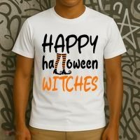 Happy Halloween Witches Cute T-Shirt thumb 3