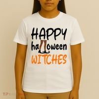 Happy Halloween Witches Cute T-Shirt thumb 4