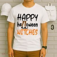 Happy Halloween Witches Cute T-Shirt thumb 6