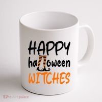 Happy Halloween Witches Cute Coffee Mug thumb 1