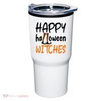 Happy Halloween Witches Cute Tumbler thumb 0