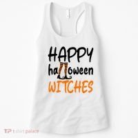 Happy Halloween Witches Cute Women's Tank Top thumb 0
