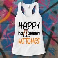 Happy Halloween Witches Cute Women's Tank Top thumb 3