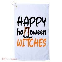 Happy Halloween Witches Cute Golf Towel thumb 0