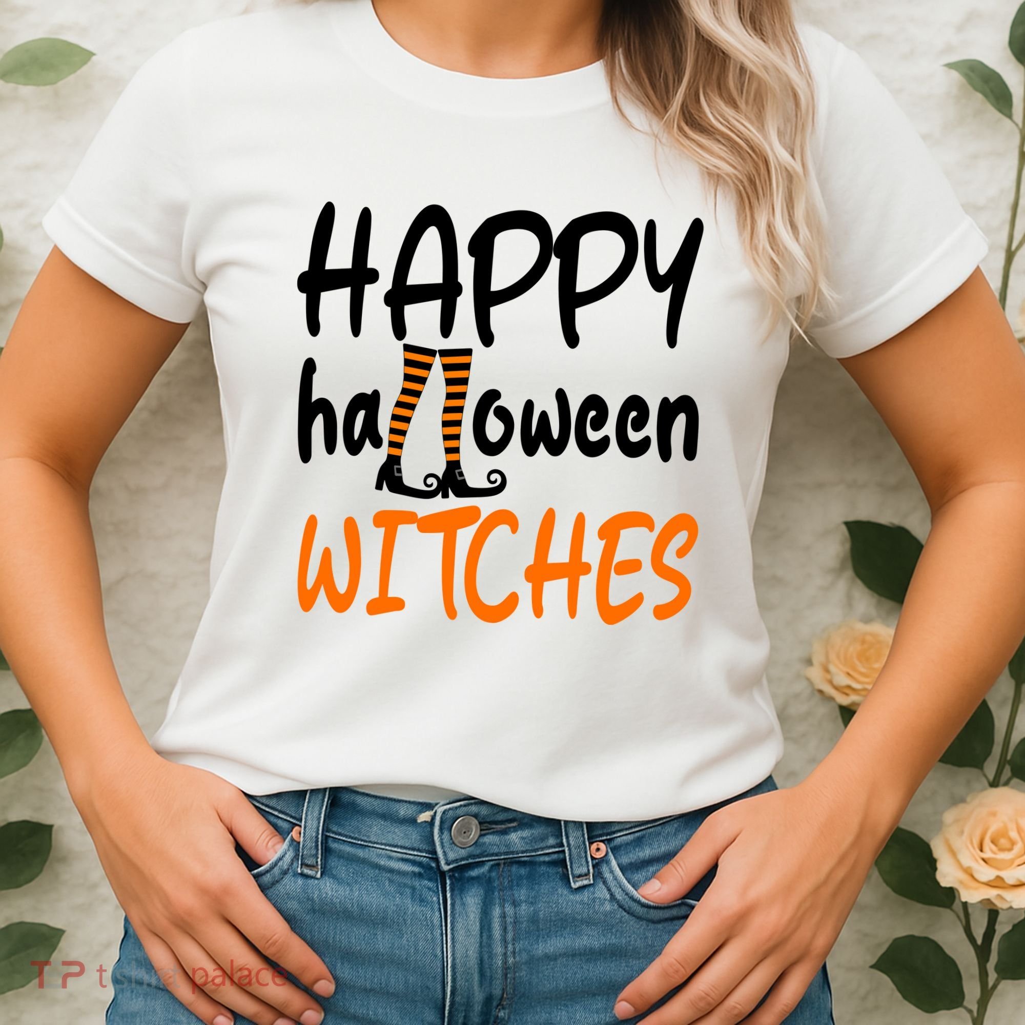 Happy Halloween Witches Cute Women's T-Shirt