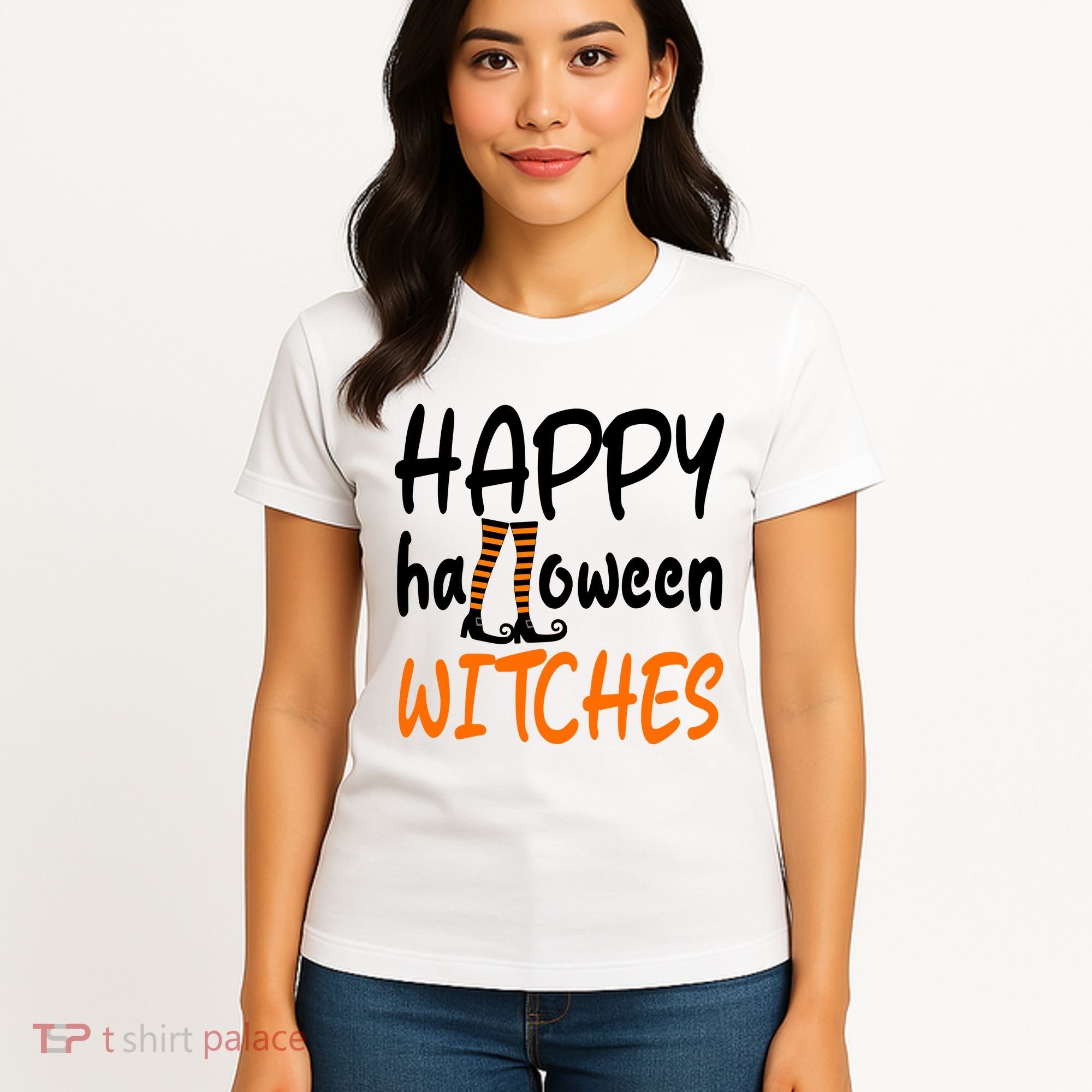 Happy Halloween Witches Cute Women's T-Shirt