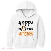 Happy Halloween Witches Cute Kids Hoodie thumb 0