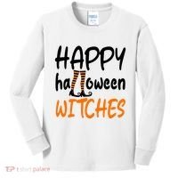 Happy Halloween Witches Cute Kids Long Sleeve Shirt thumb 0